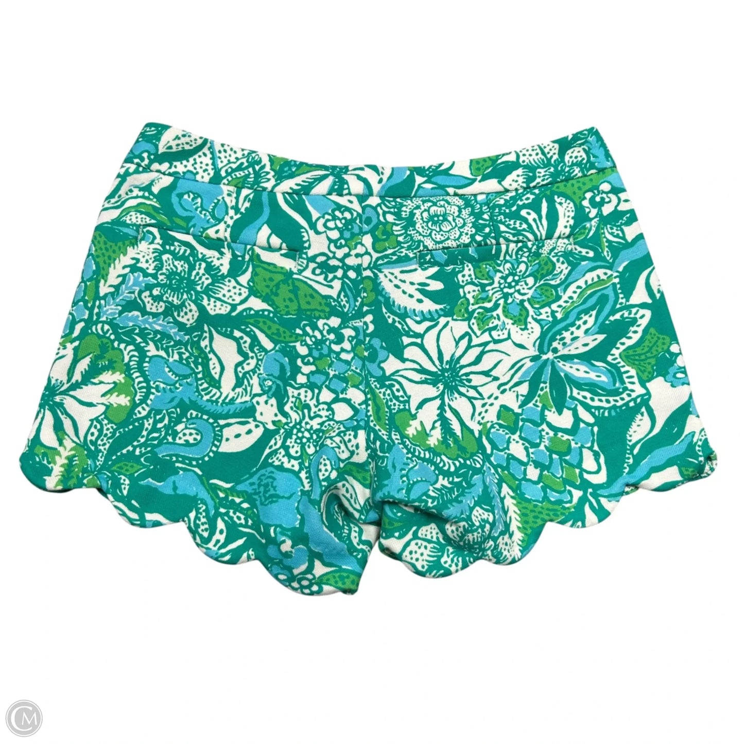 Shorts Designer By Lilly Pulitzer In Cream & Green, Size: 2