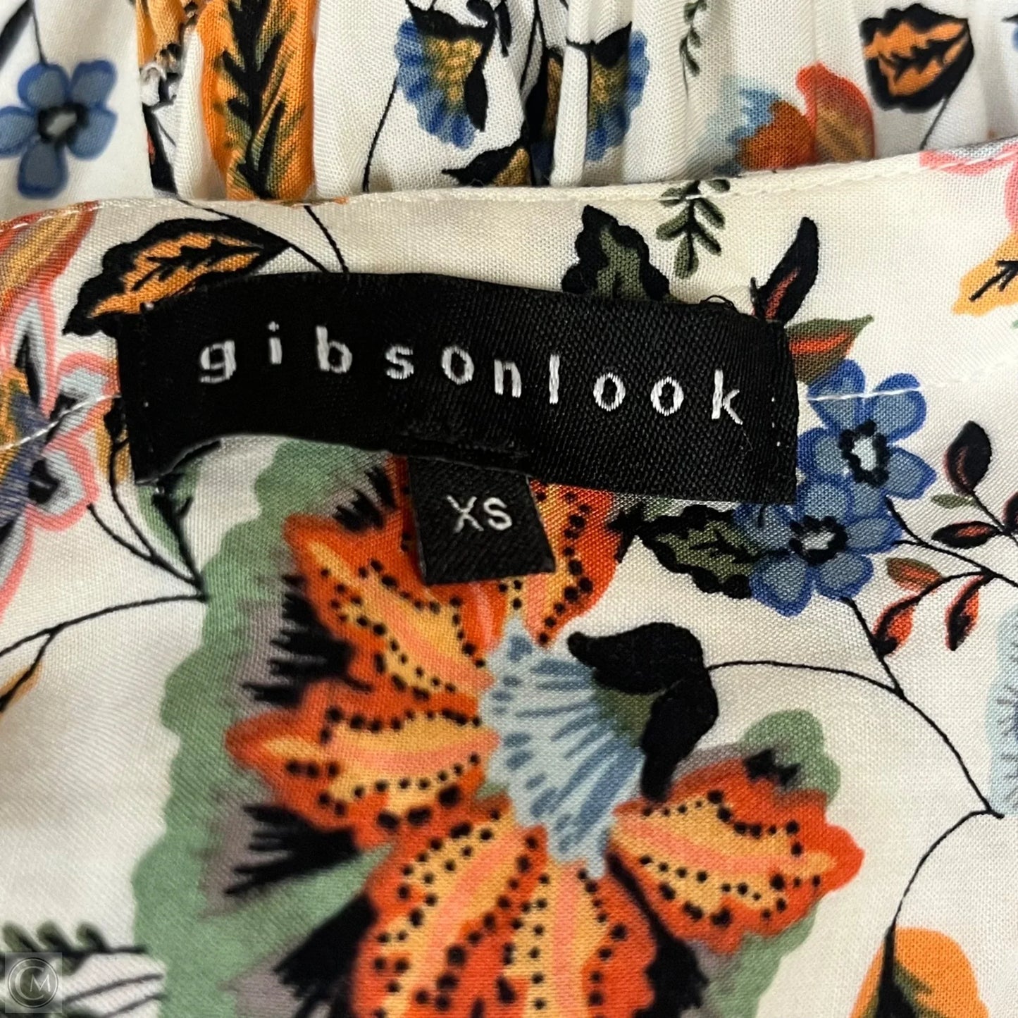 Dress Casual Maxi By  Gibson Look In Blue & Orange, Size: Xs