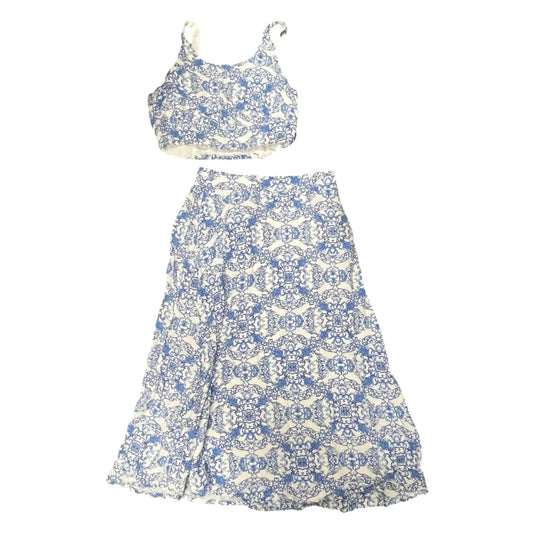 Skirt Set 2pc By Joie In Blue & White, Size: S
