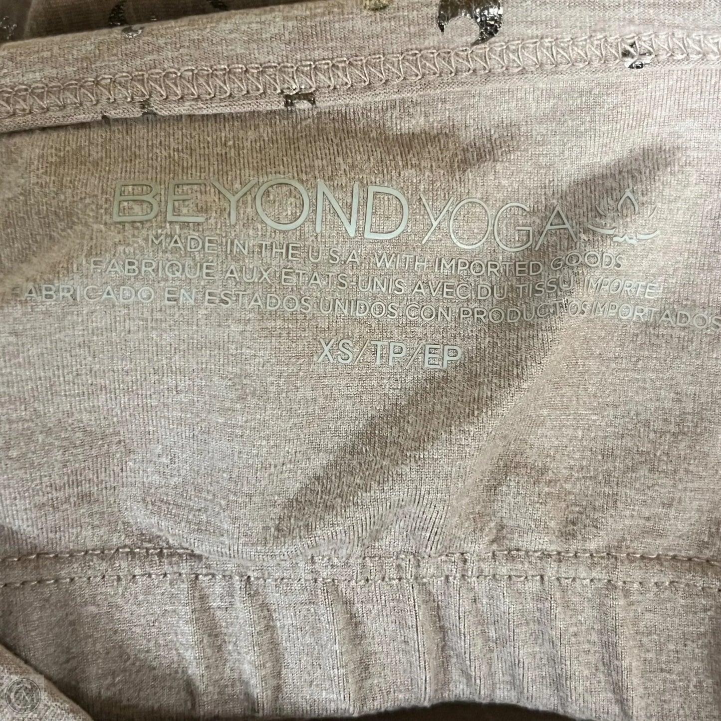 Athletic Bra By Beyond Yoga In Tan, Size: Xs