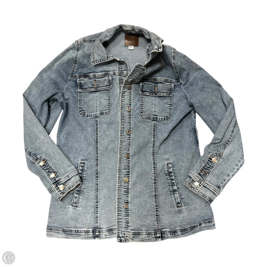 Jacket Denim By Maurices In Blue Denim, Size: Xl