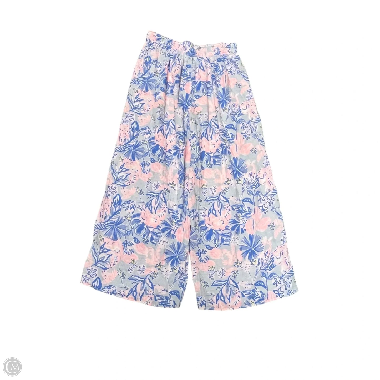Pants Designer By Lilly Pulitzer In Blue & Pink, Size: 16