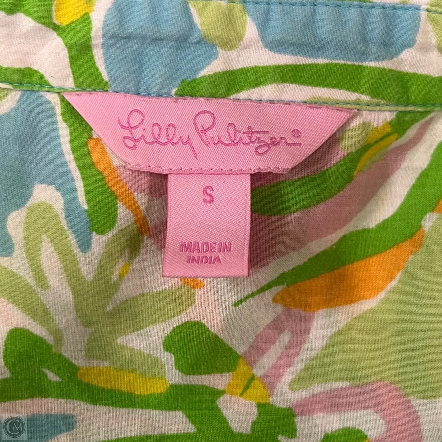 Dress Designer By Lilly Pulitzer In Blue & Green, Size: S