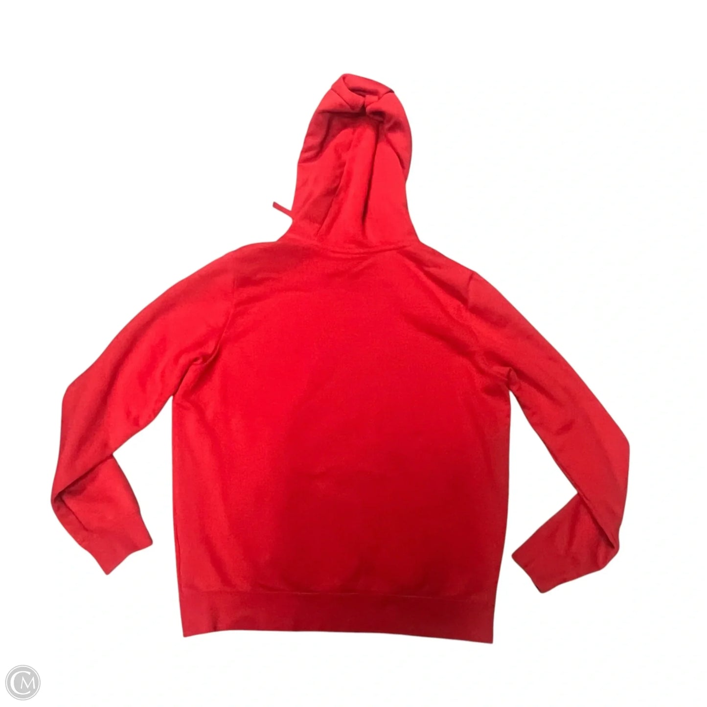 Athletic Sweatshirt Hoodie By Nike In Red, Size: M