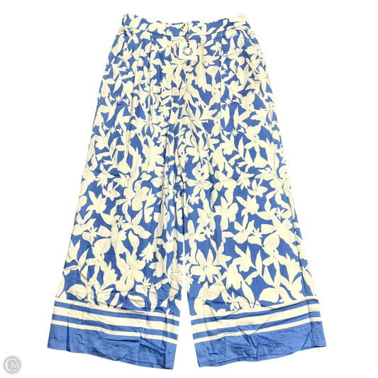 Pants Wide Leg By Lili Sidonio In Blue & White, Size: 4
