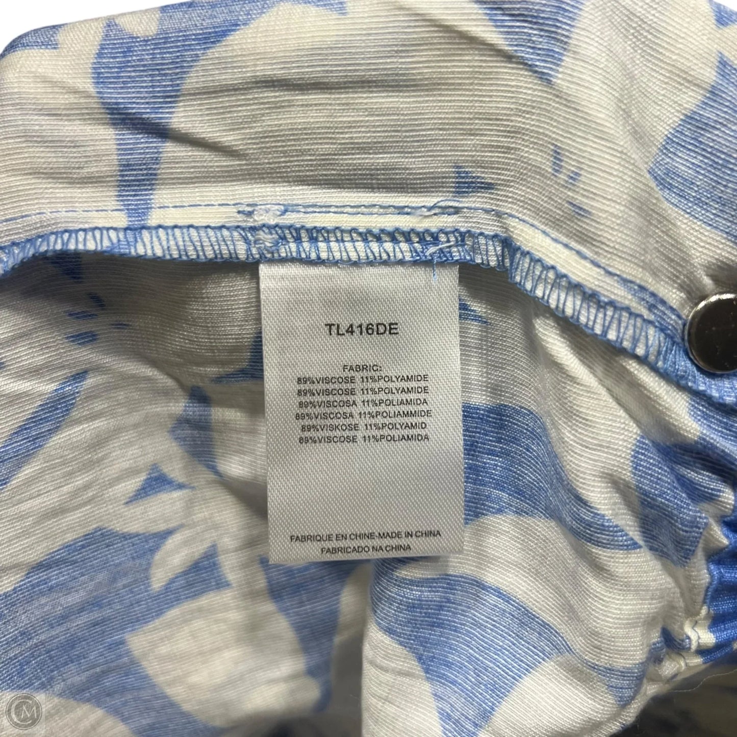 Pants Wide Leg By Lili Sidonio In Blue & White, Size: 16