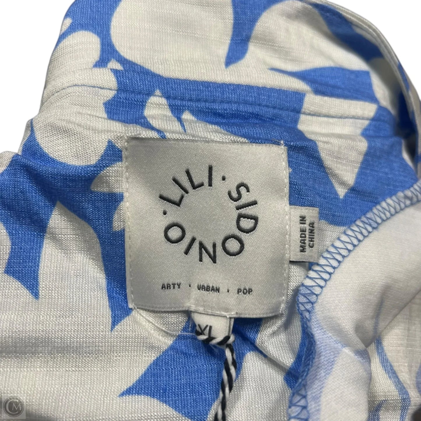 Jacket Other By Lili Sidonio In Blue & White, Size: L