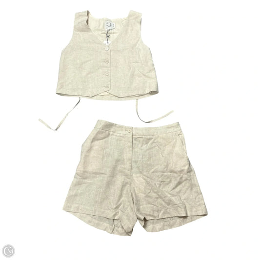 Shorts Set By Lili Sidonio In Tan, Size: L