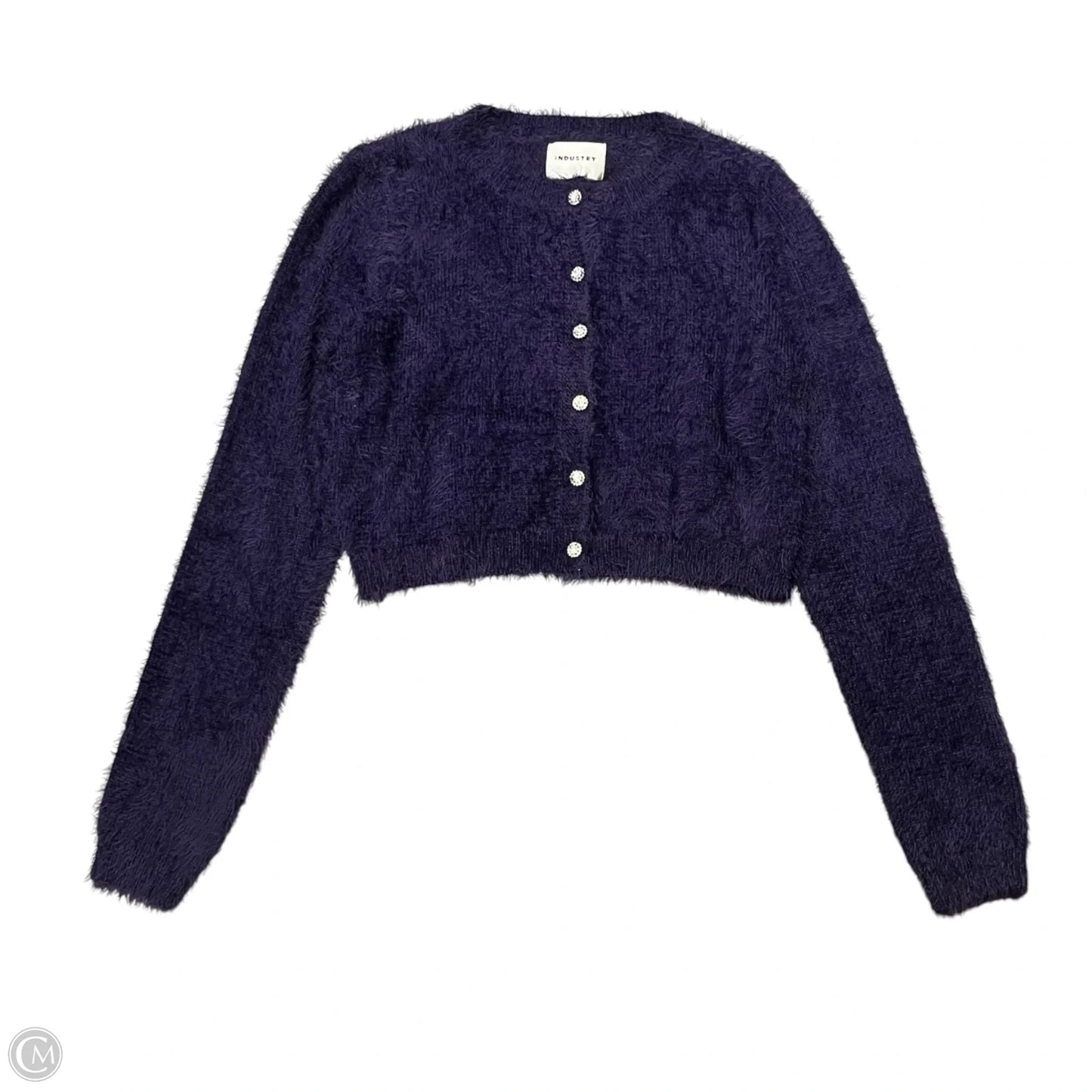 Sweater Cardigan By Industry In Purple, Size: L