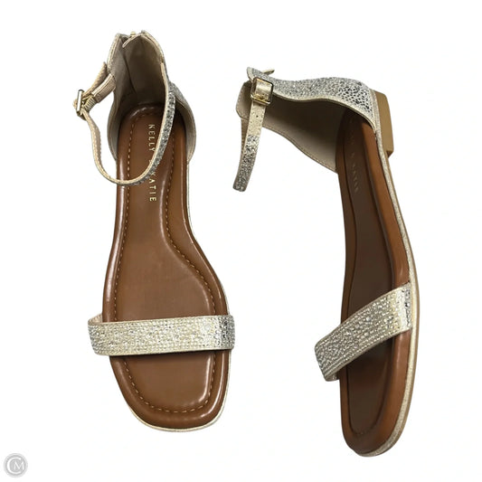 Sandals Flats By Kelly And Katie In Gold, Size: 9