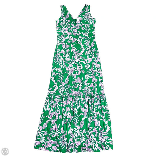 Dress Designer By Lilly Pulitzer In Green & Purple, Size: S
