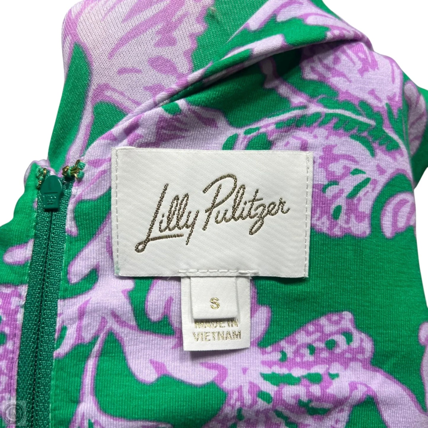 Dress Designer By Lilly Pulitzer In Green & Purple, Size: S