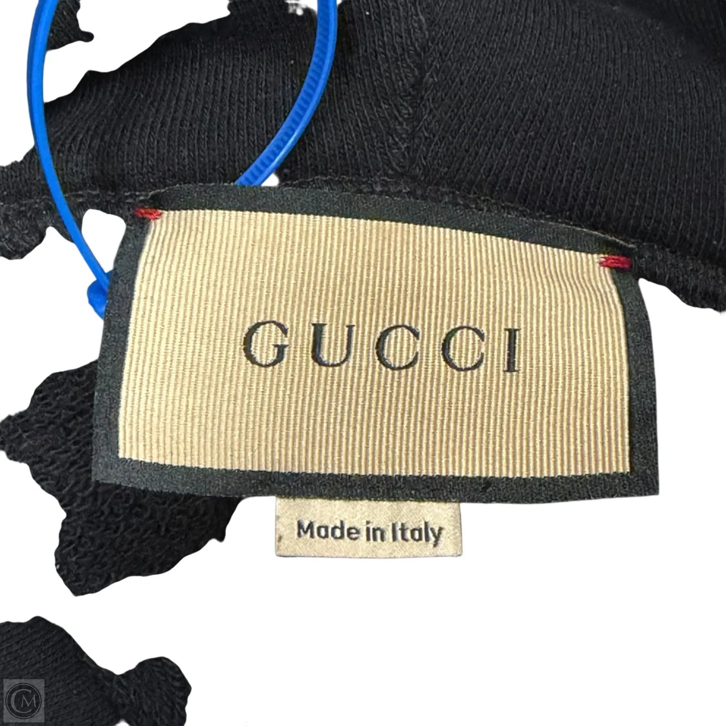 Sweatshirt Luxury Designer By Gucci In Black & Pink, Size: Xs