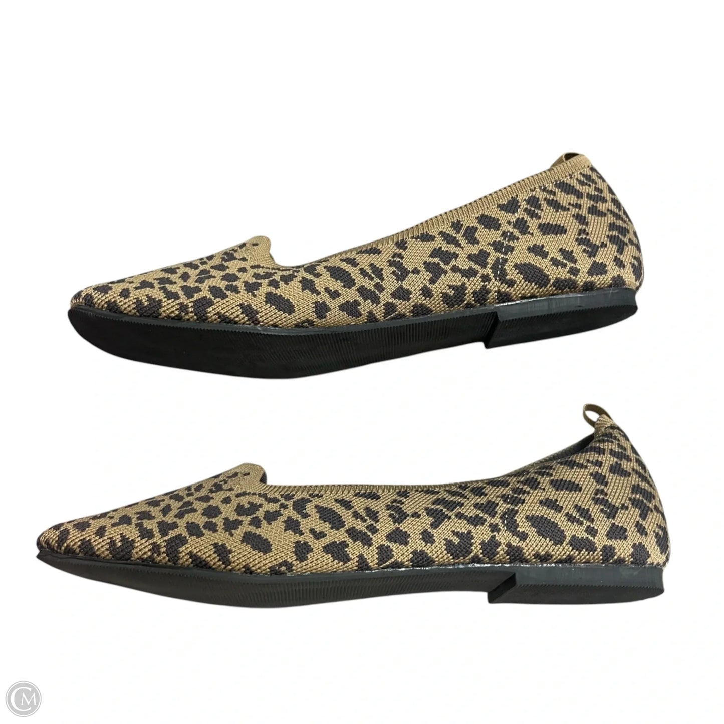 Shoes Flats In Leopard Print, Size: 9