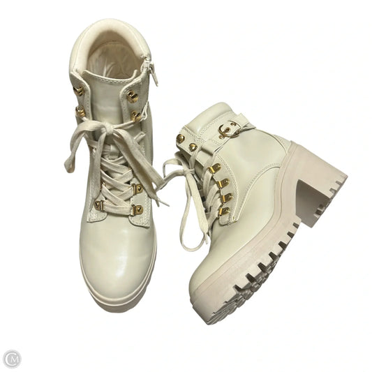 Boots Combat By Wild Pair In Cream, Size: 8.5