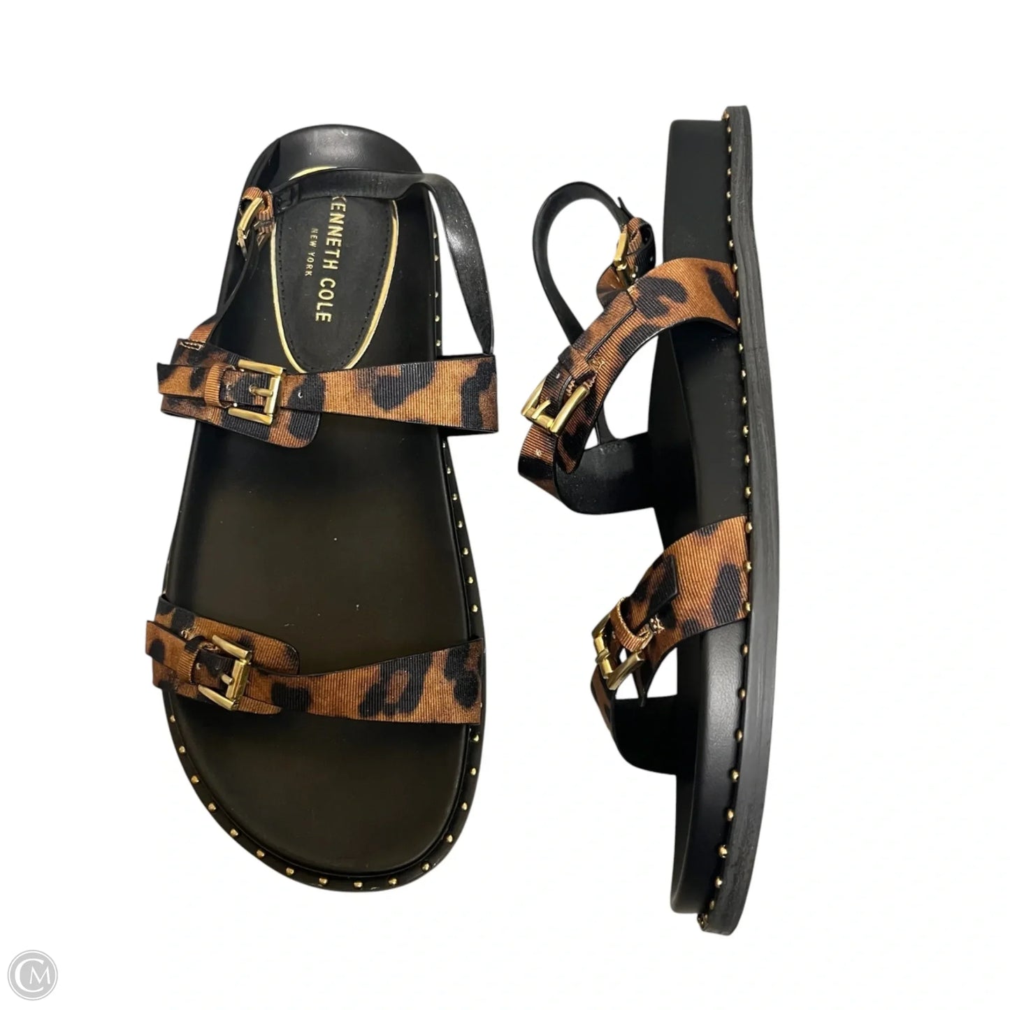 Sandals Flats By Kenneth Cole In Leopard Print, Size: 10