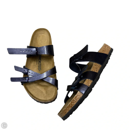 Sandals Flats By Birkenstock In Blue, Size: 10.5