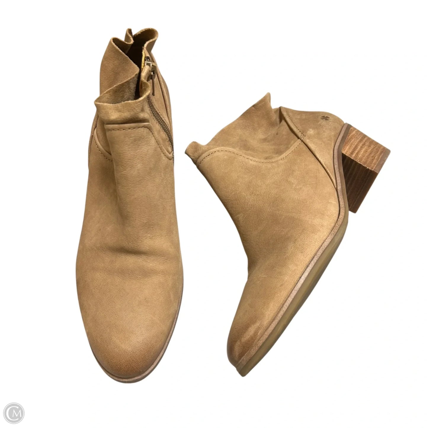 Boots Ankle Heels By Lucky Brand In Tan, Size: 9.5