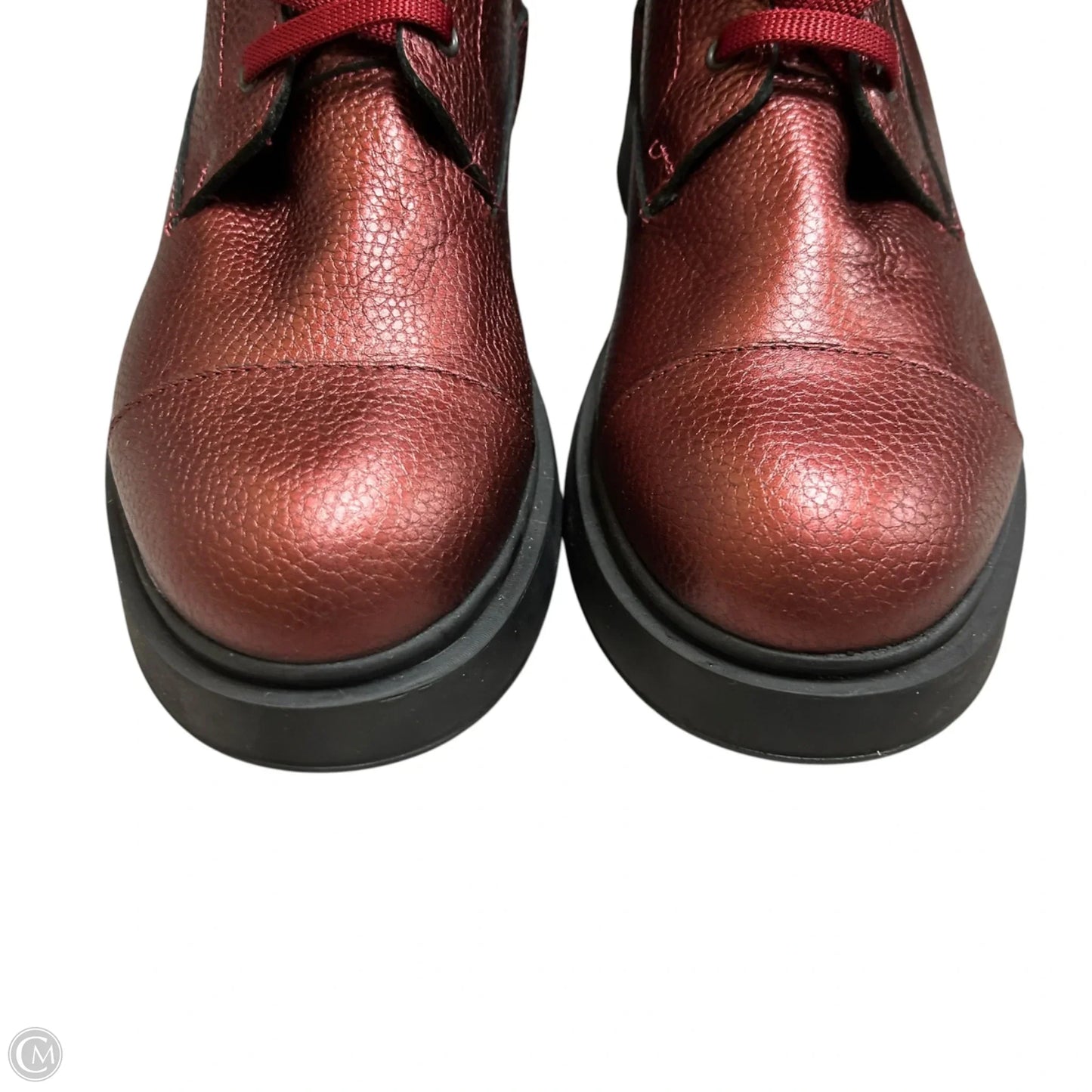 Boots Combat By Vinci In Red, Size: 9.5