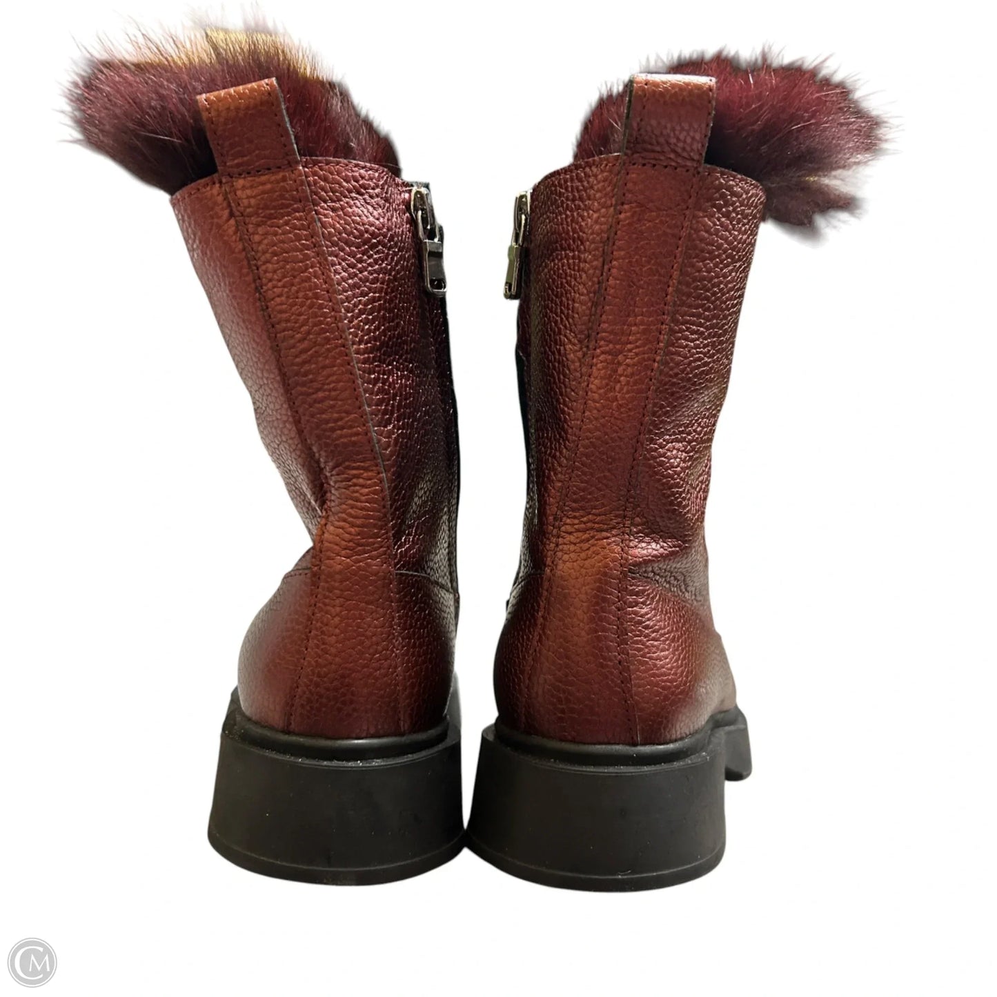 Boots Combat By Vinci In Red, Size: 9.5