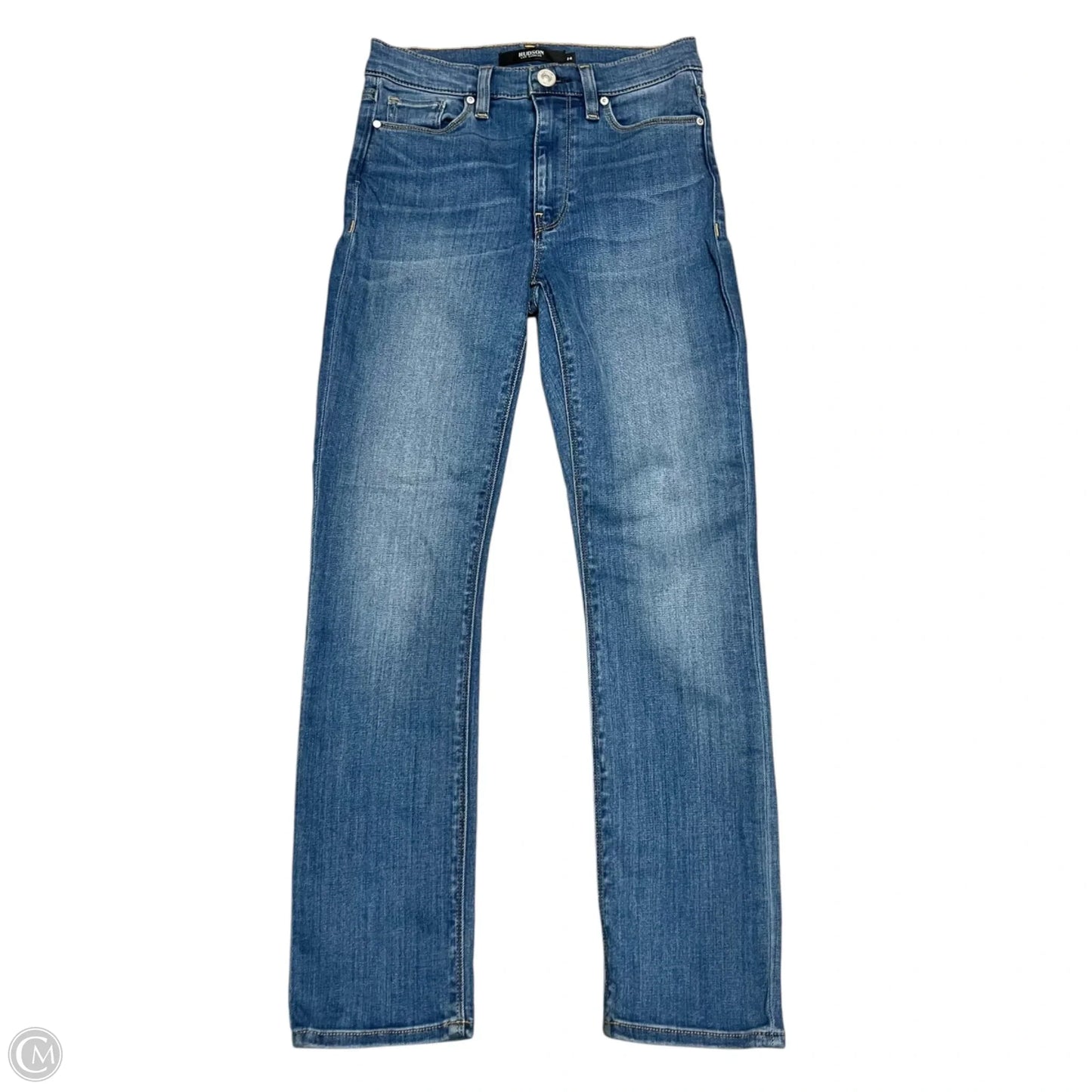 Jeans Skinny By Hudson In Blue Denim, Size: 0