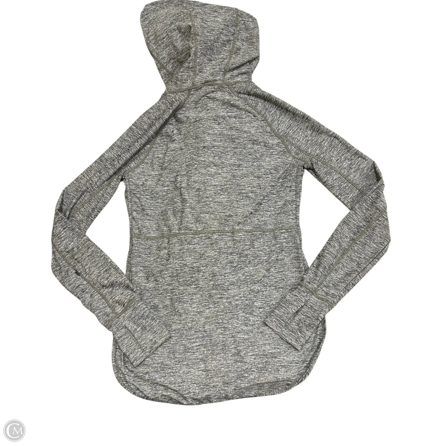 Athletic Sweatshirt Hoodie By Athleta In Black & Grey, Size: Xxs