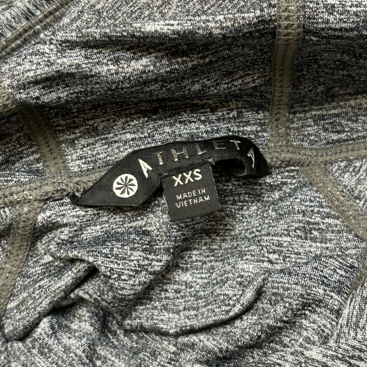 Athletic Sweatshirt Hoodie By Athleta In Black & Grey, Size: Xxs