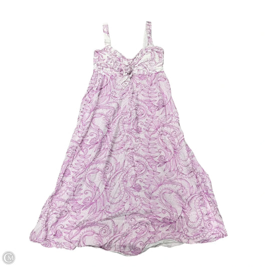 Dress Designer By Lilly Pulitzer In Purple & White, Size: S