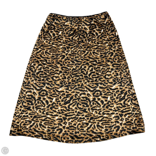 Skirt Maxi By Dr2 In Leopard Print, Size: 4