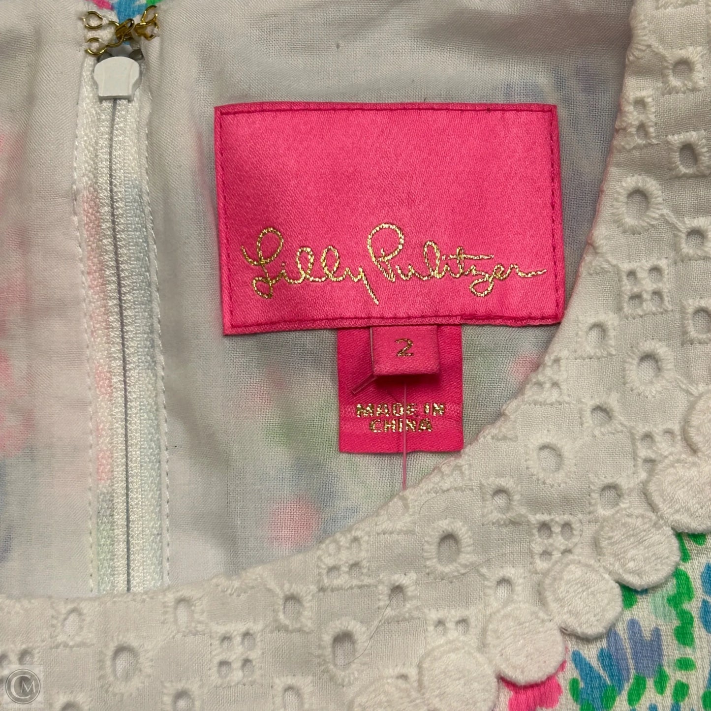 Dress Designer By Lilly Pulitzer In Blue & Pink, Size: Xs