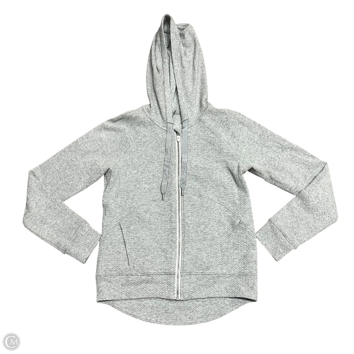 Athletic Jacket By Lululemon In Grey, Size: S