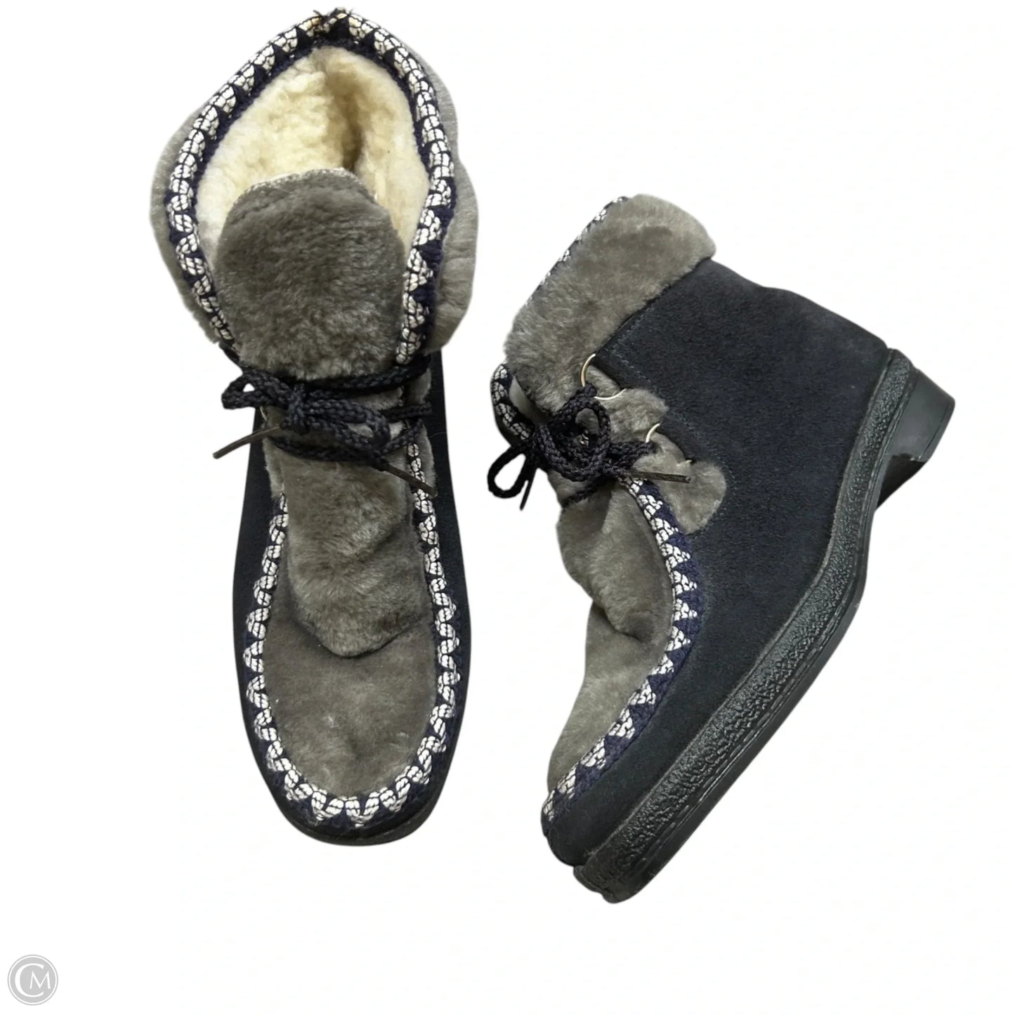 Boots Snow By Yodelers In Blue & Grey, Size: 7.5