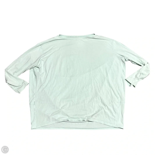 Athletic Top Long Sleeve Crewneck By Lululemon In Green, Size: M