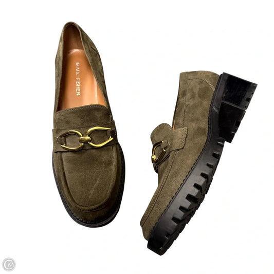Shoes Heels Block By Marc Fisher In Gold & Green, Size: 6.5