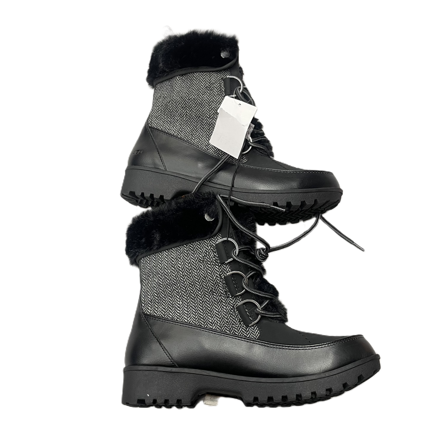 Boots Snow By Jambu In Black Grey, Size: 7