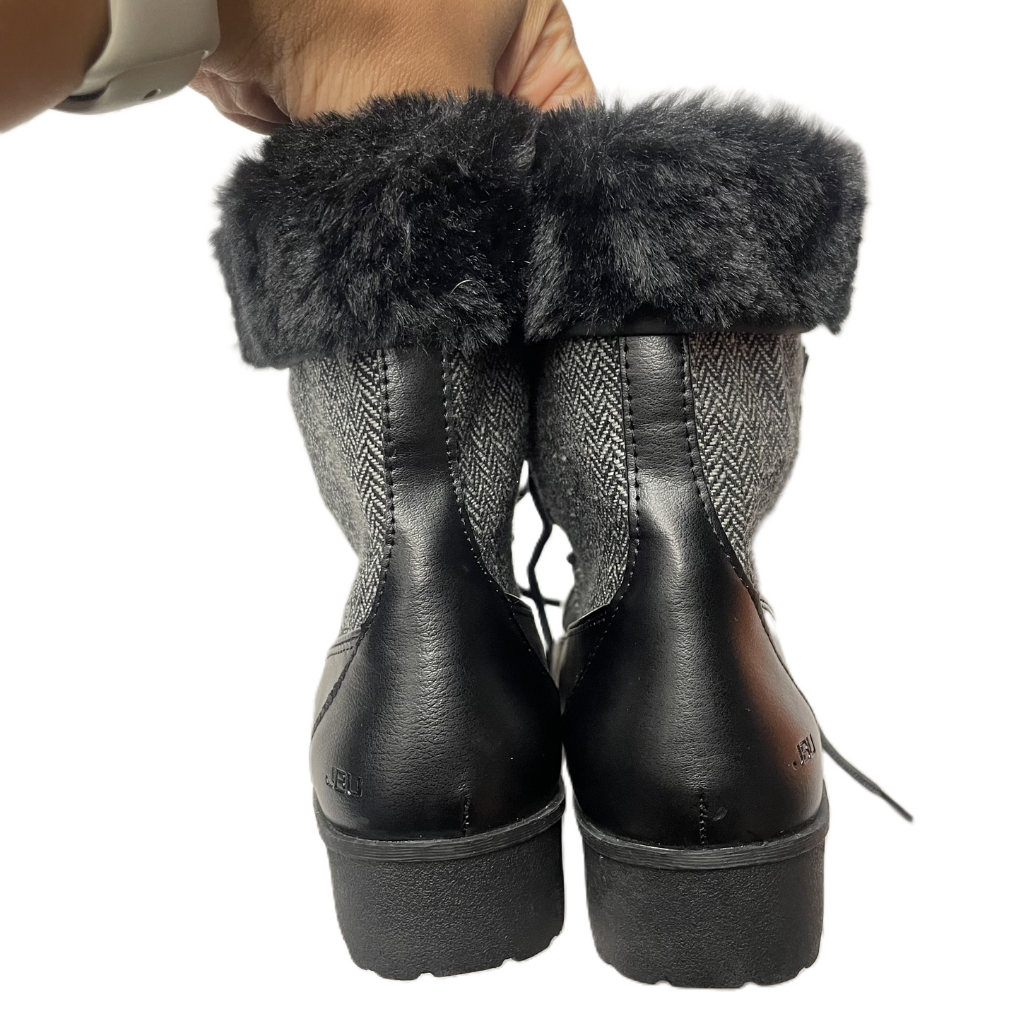 Boots Snow By Jambu In Black Grey, Size: 7