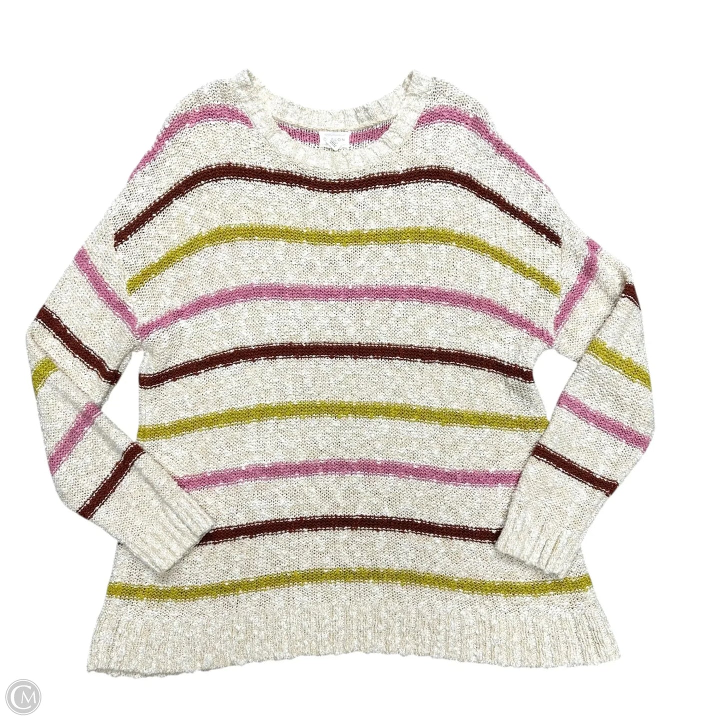 Sweater By Caslon In Striped Pattern, Size: 1x