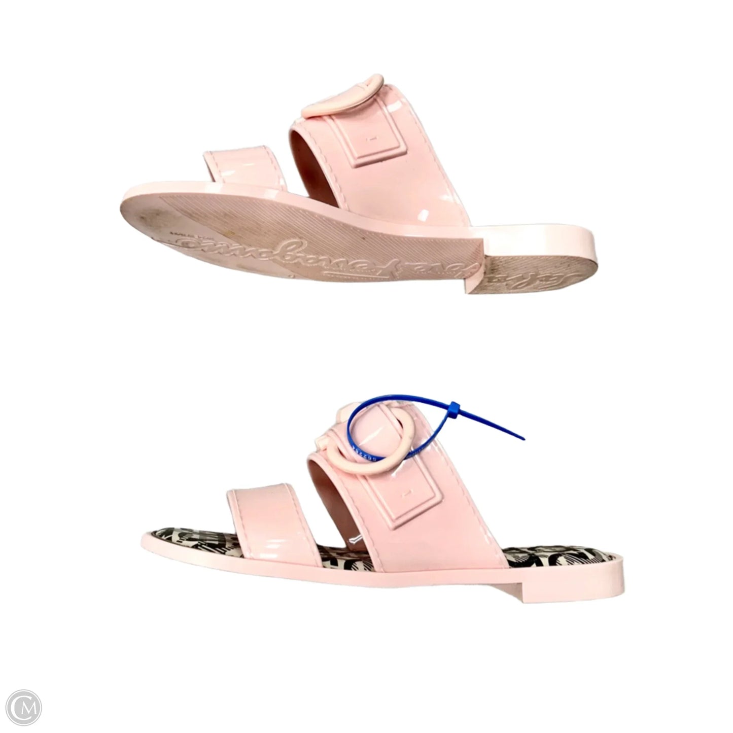 Sandals Luxury Designer By Ferragamo In Pink, Size: 9