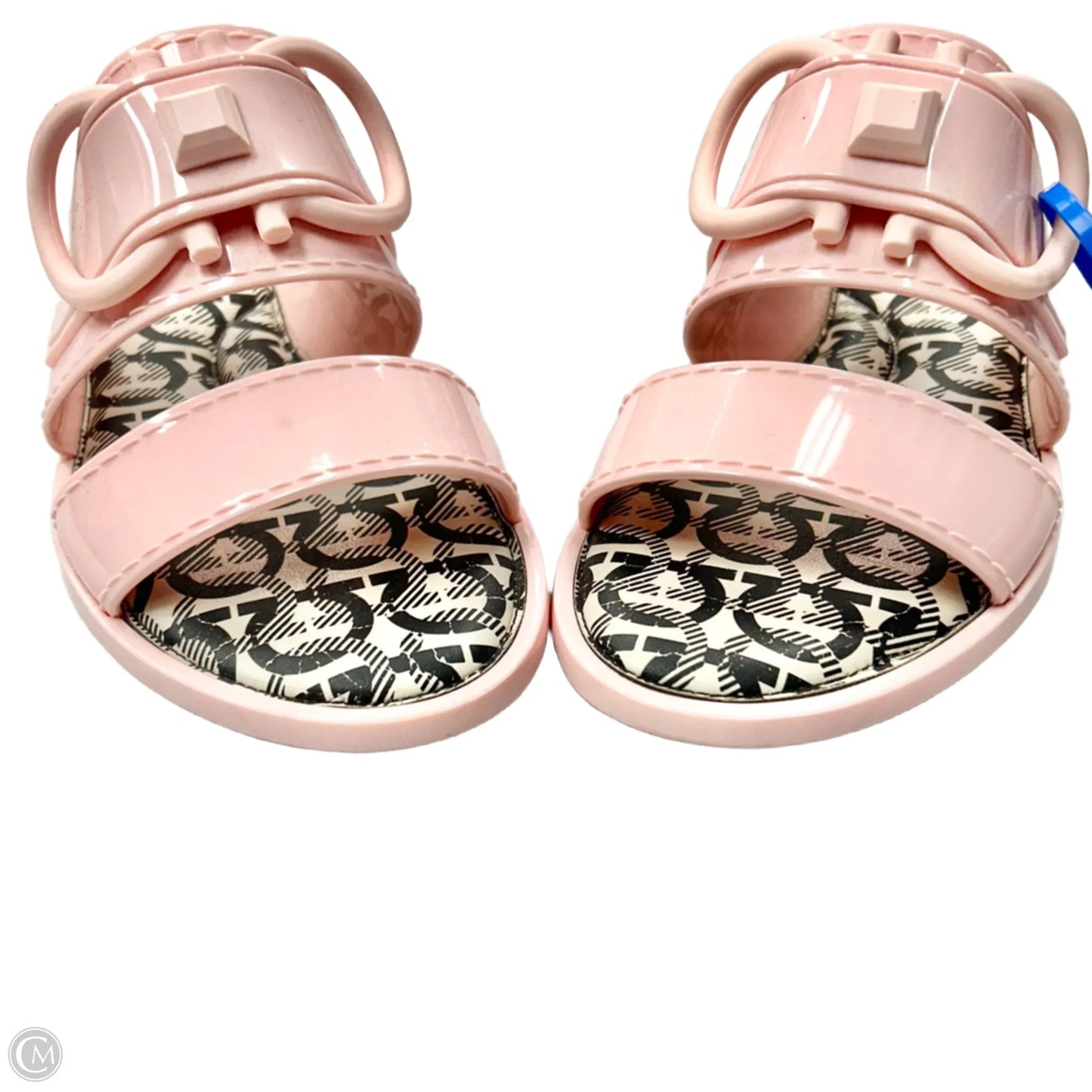 Sandals Luxury Designer By Ferragamo In Pink, Size: 9