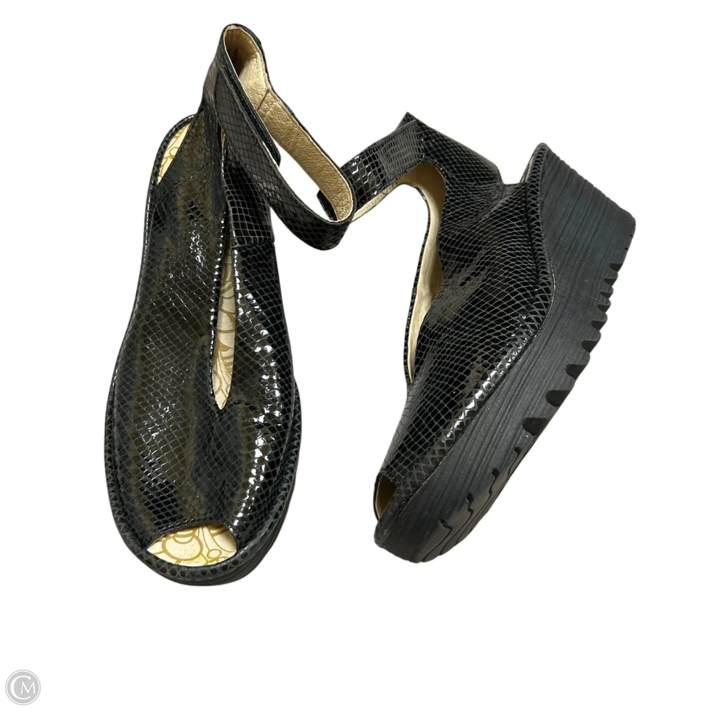 Shoes Heels Block By Fly London In Black, Size: 8.5