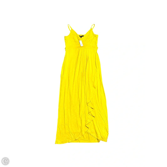 Dress Casual Maxi By White House Black Market In Yellow, Size: 8