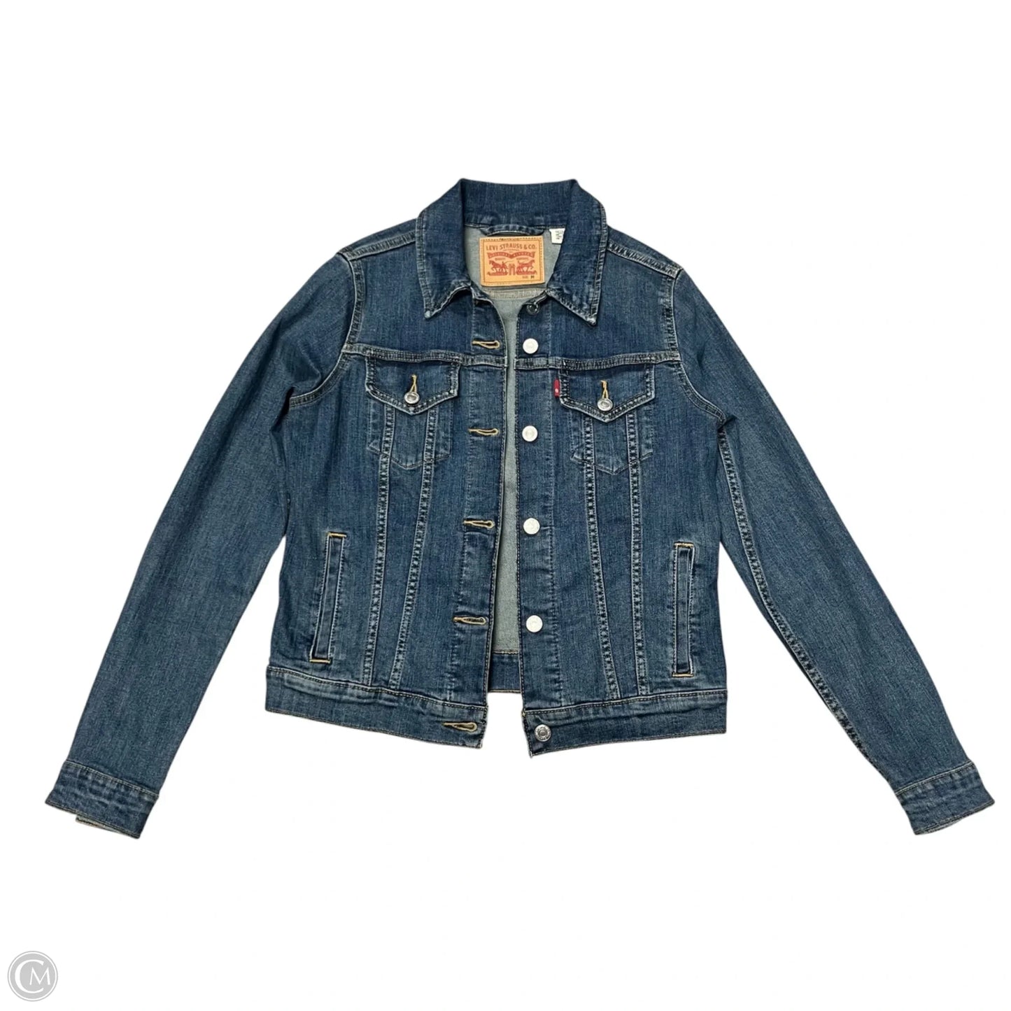 Jacket Denim By Levis In Blue Denim, Size: M