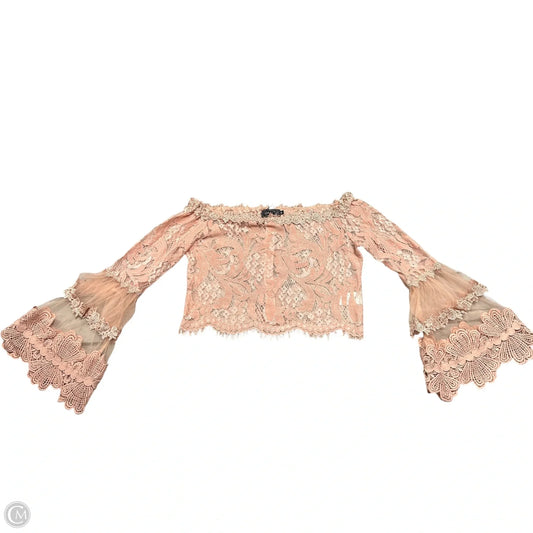 Top 3/4 Sleeve By Blithe In Pink, Size: M