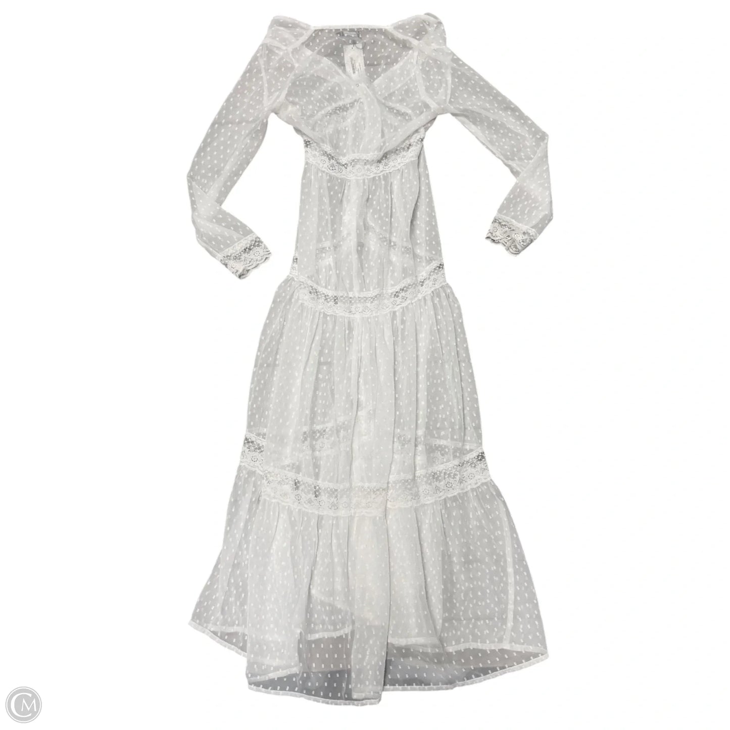 Swimwear Cover-up In White, Size: S