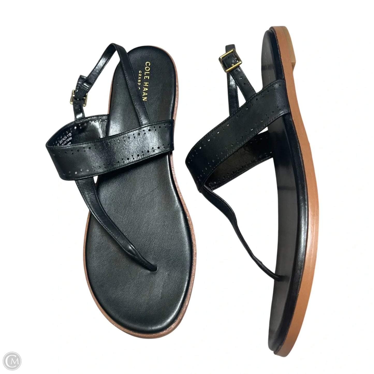 Sandals Flats By Cole-haan In Black, Size: 11