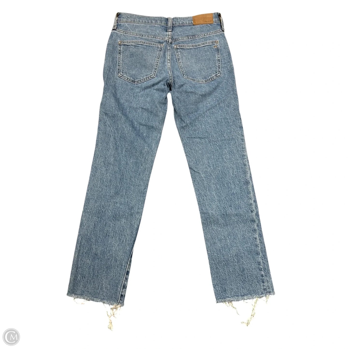 Jeans Straight By Madewell In Blue Denim, Size: 0
