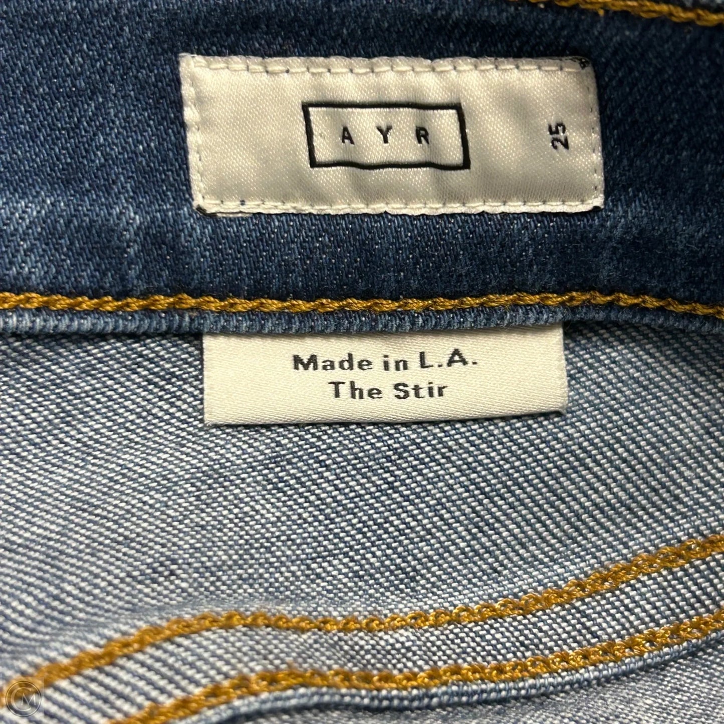 Jeans Straight By Ayr In Blue Denim, Size: 2