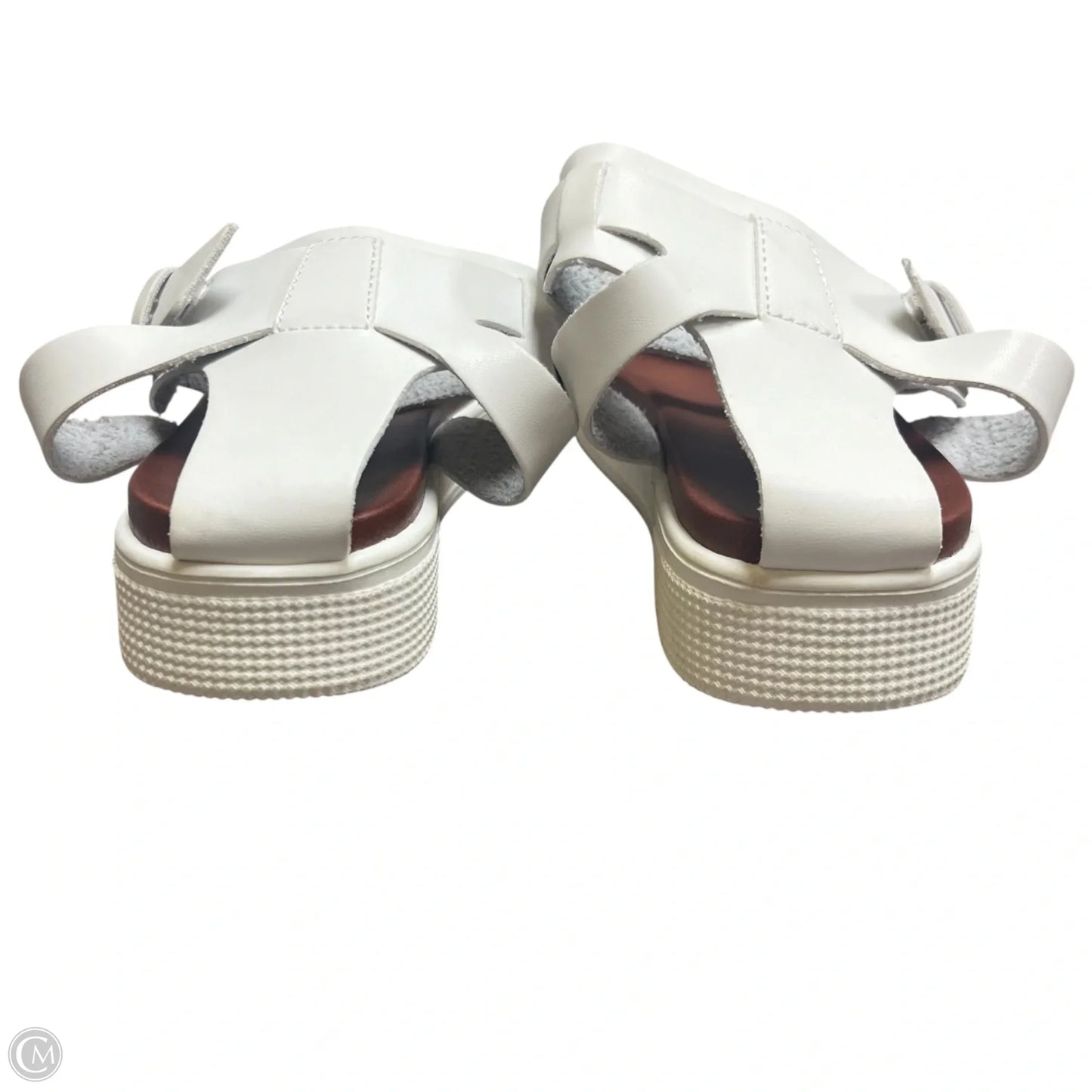 Sandals Heels Platform By Mia In White, Size: 7