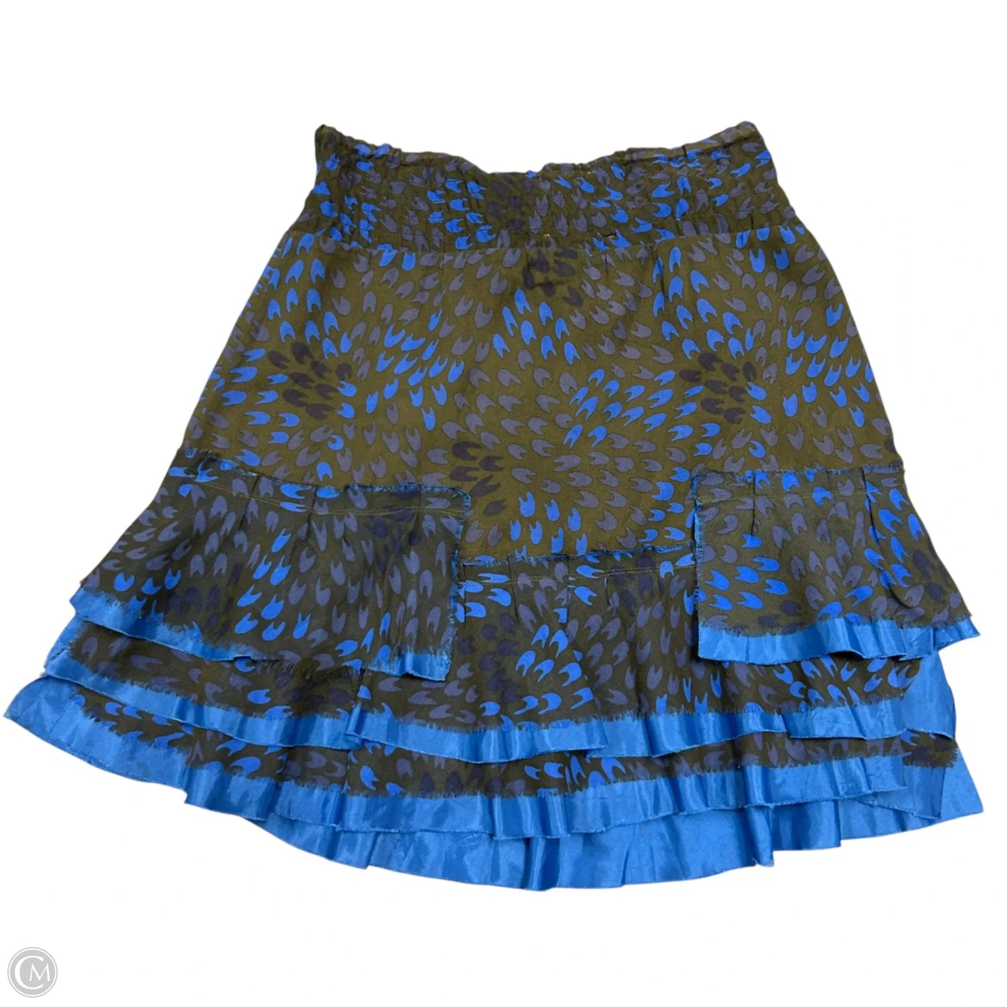 Skirt Mini & Short By Free People In Blue & Green, Size: Xs