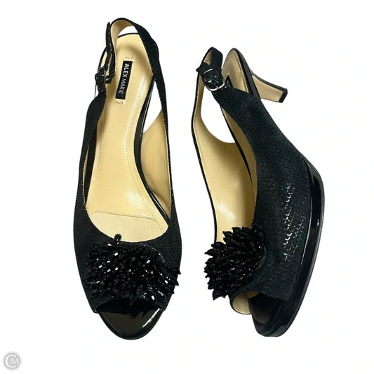 Shoes Heels Kitten By Alex Marie In Black, Size: 11